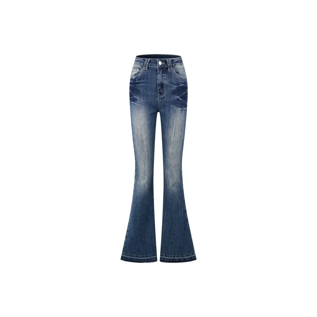 HEYABC Blue Bootcut Women's Jeans