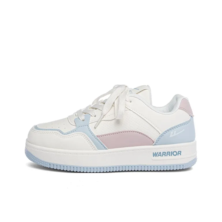 Warrior Аbrasion Resistant Покрытие Низкие Кроссовки для скейтбординга Женские Белые Синие Розовые