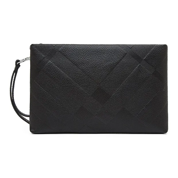 Old Man's Head Коровья кожа Клатч Стандартный Мужской Черный