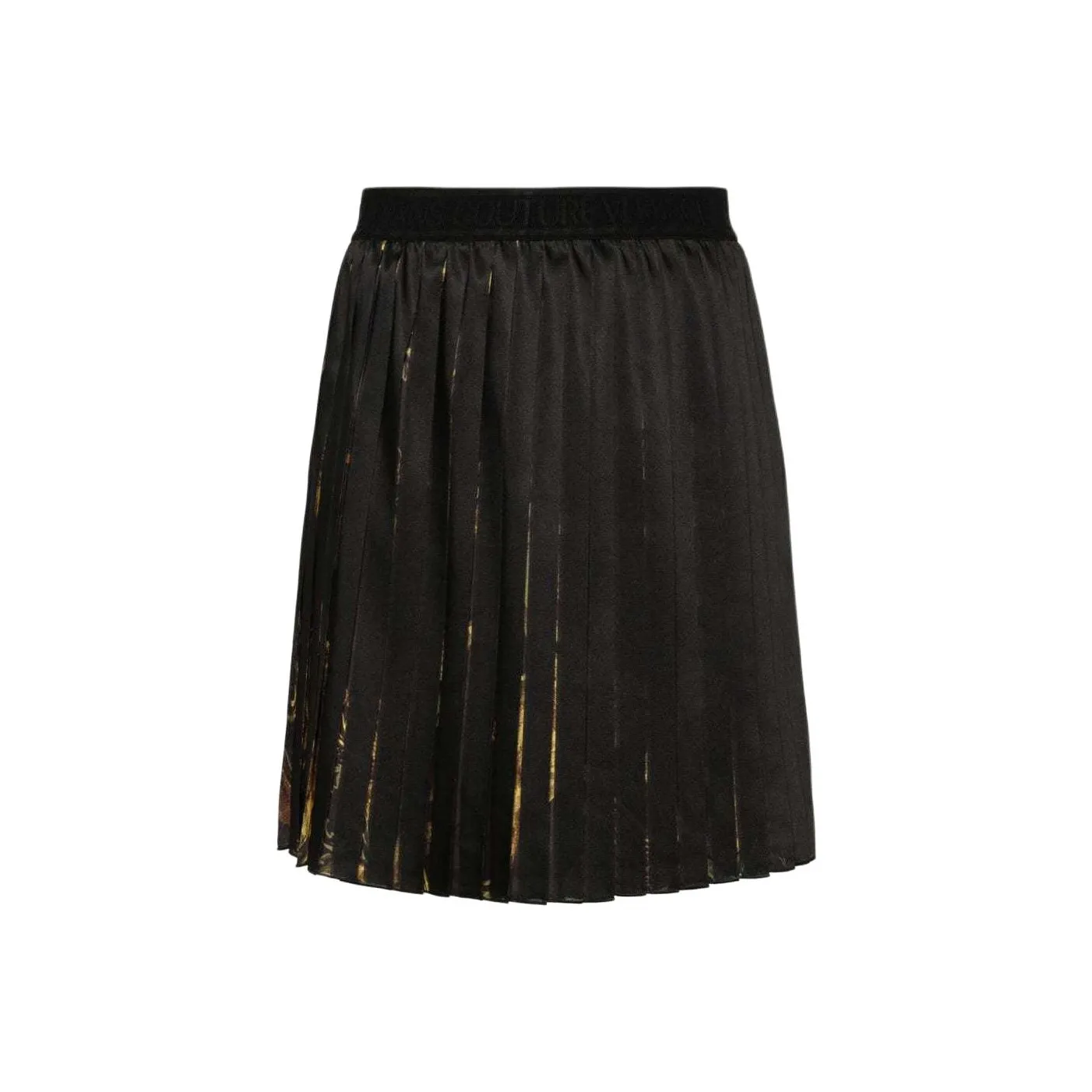 VERSACE JEANS COUTURE Elasticated Waistband Pleated Mini Skirt