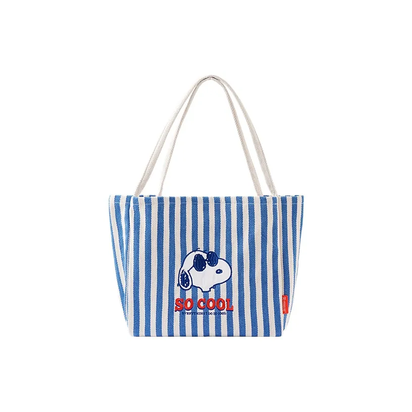 M G SHOP ×PEANUTS Collaboration Ткань Сумка через плечо Стандартная Женская Синяя