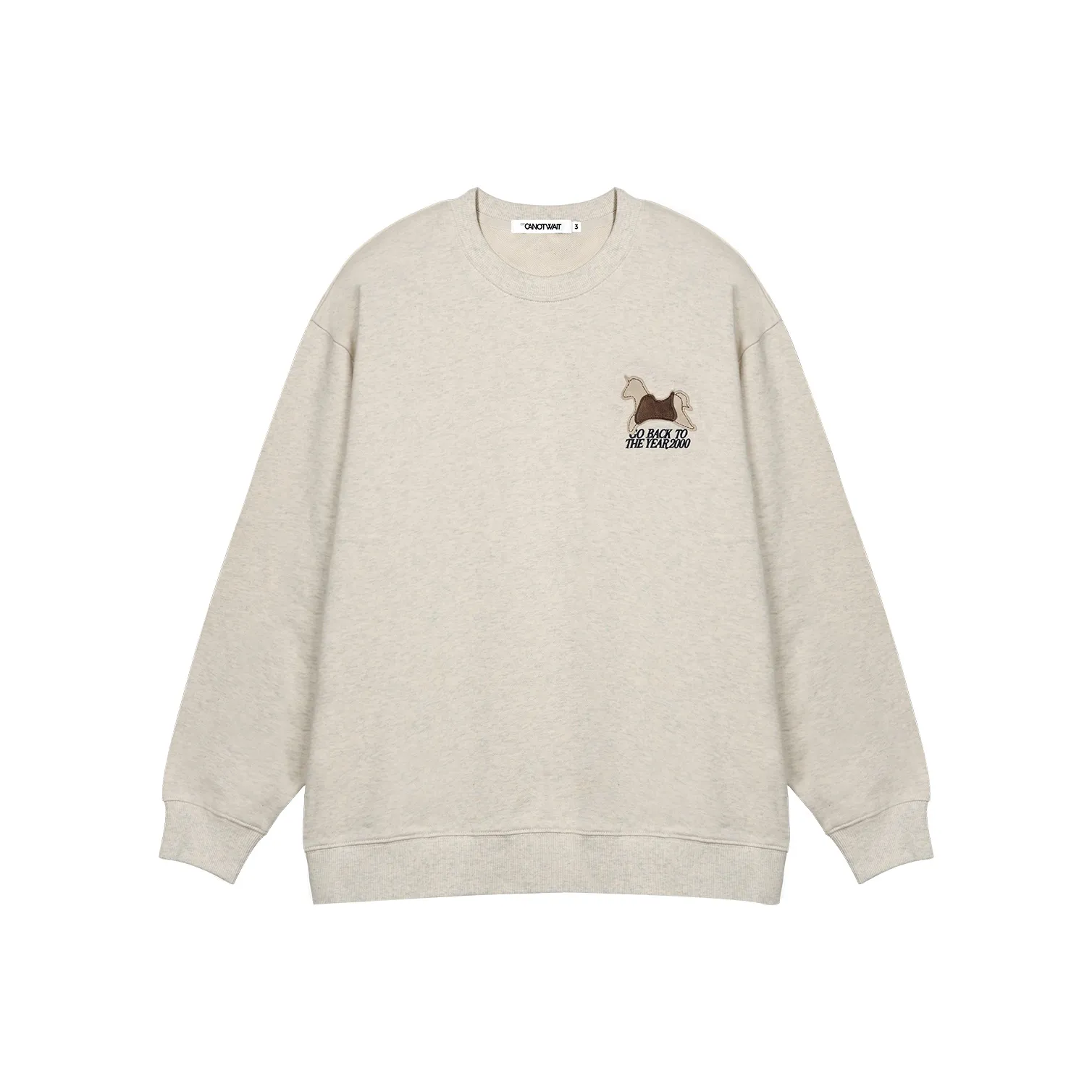 CANOTWAIT_ Свитшот Свободный крой Унисекс