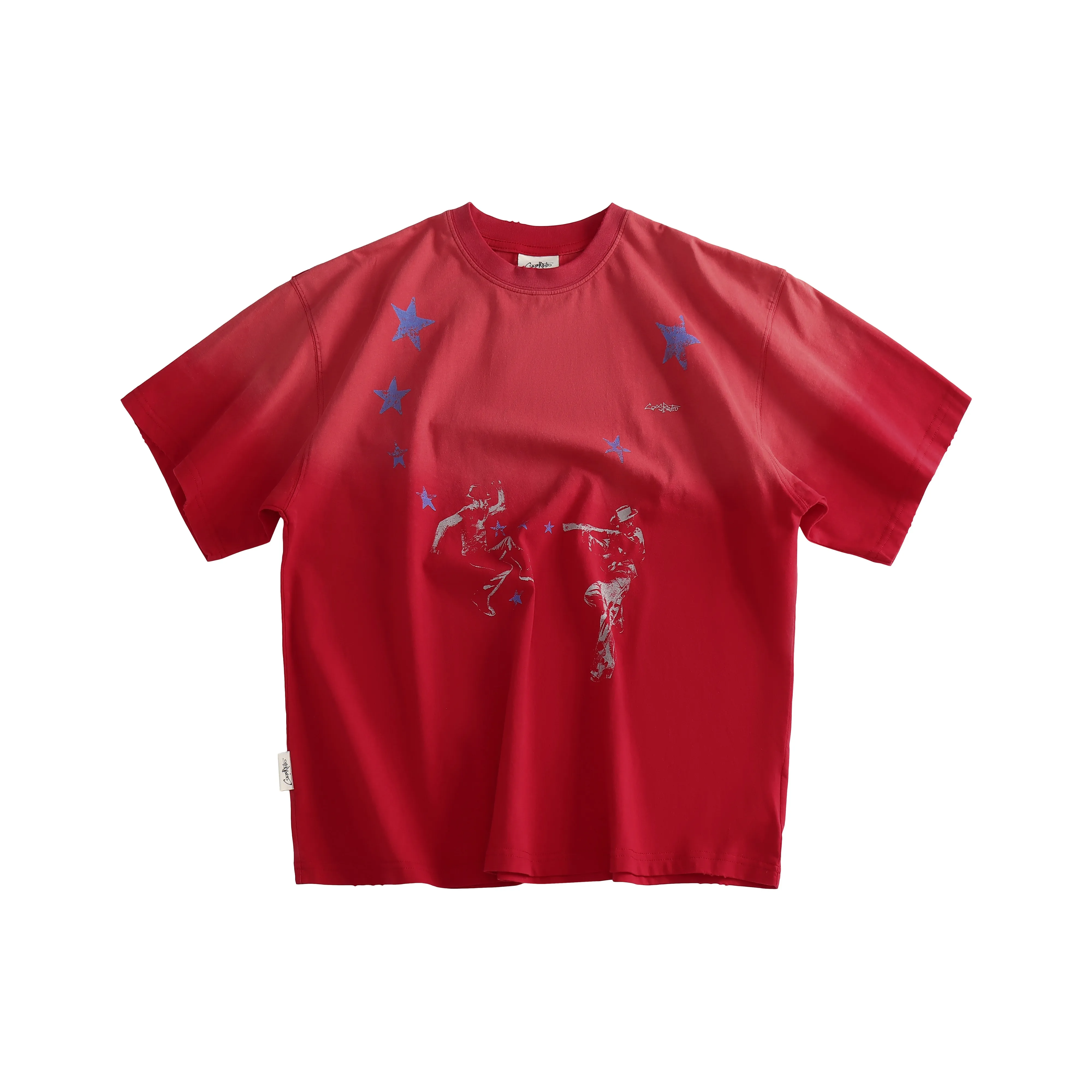 CoosRetro Красный Мужская T-Рубашка