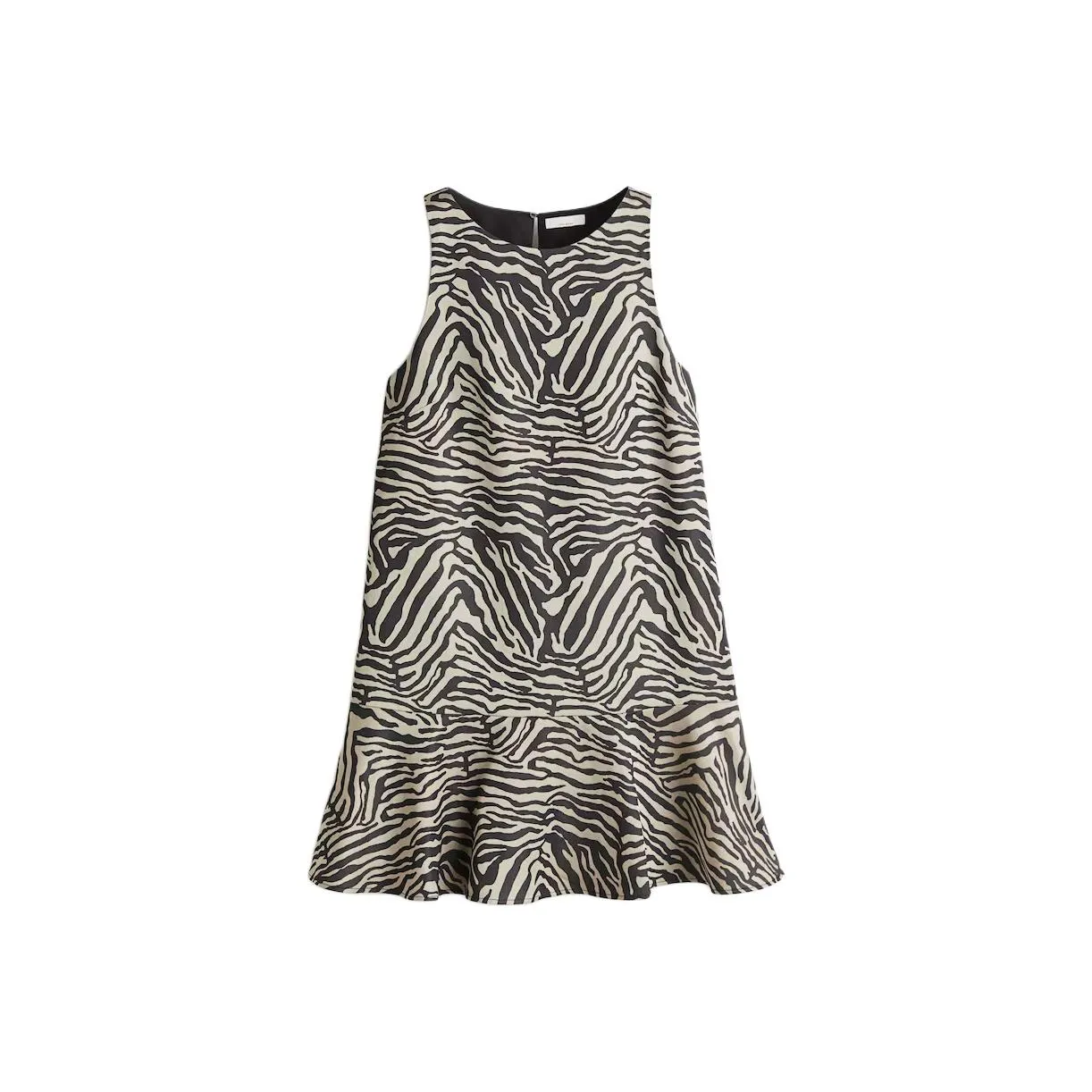 H&M Светлый Бежевый/Зебра С принтом Женские Платья без рукавов