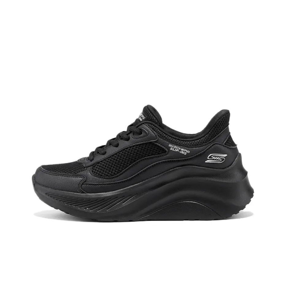 Skechers Slip ins Поддерживающие и Эластичные Повседневная Обувь Женская Черная