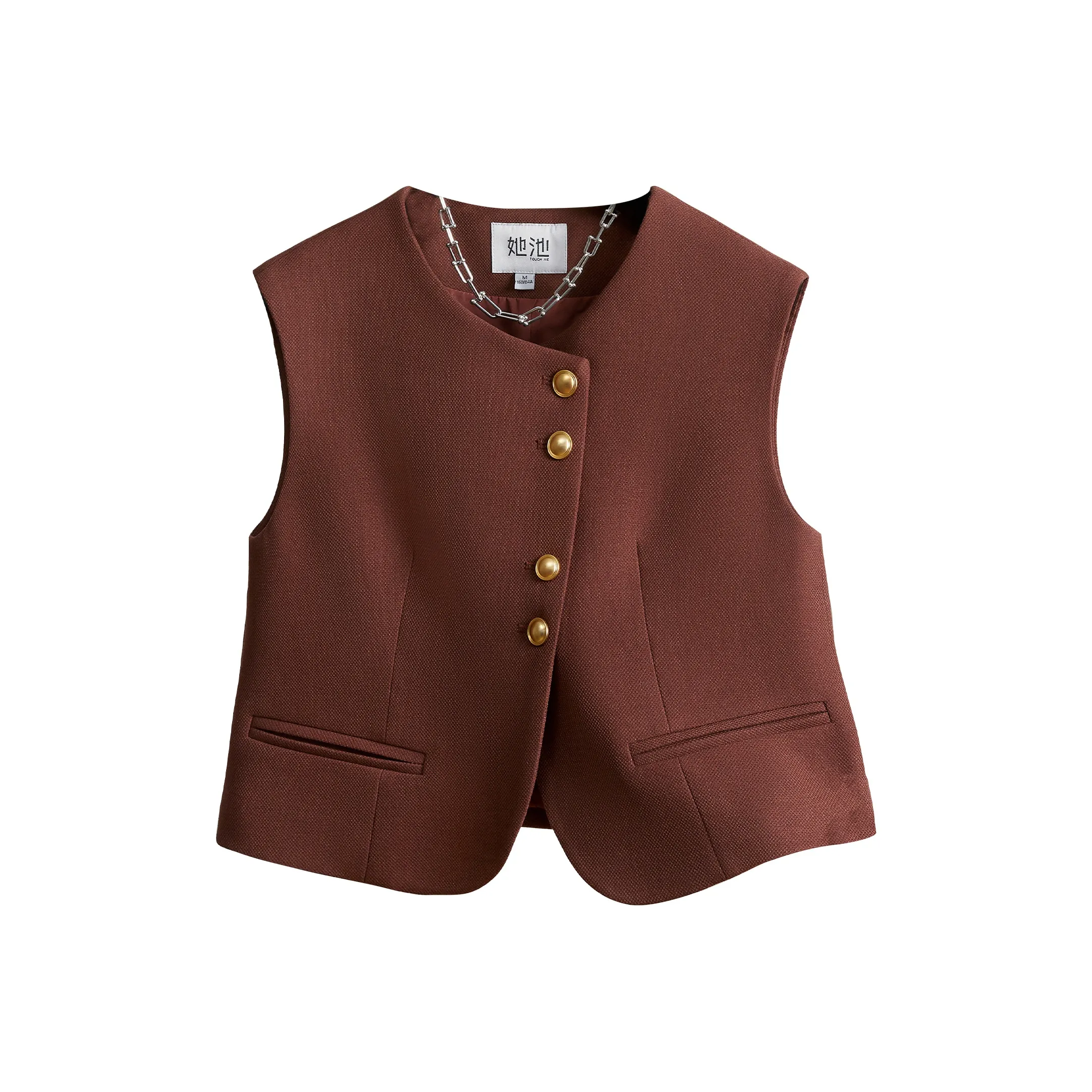 TOUCH Бордовые Женские Жилеты