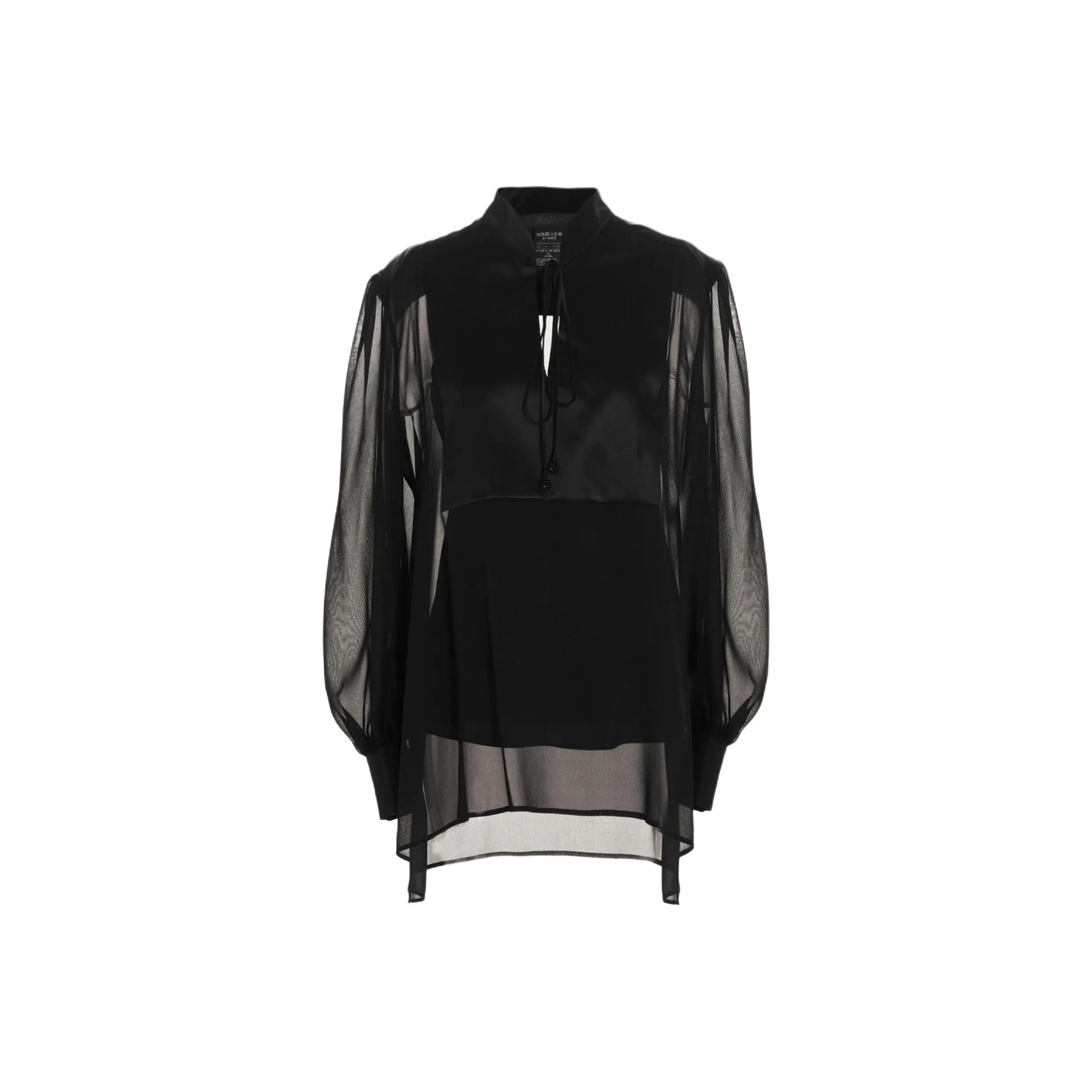 MaxMara Cut Out Long Sleeved Blouse