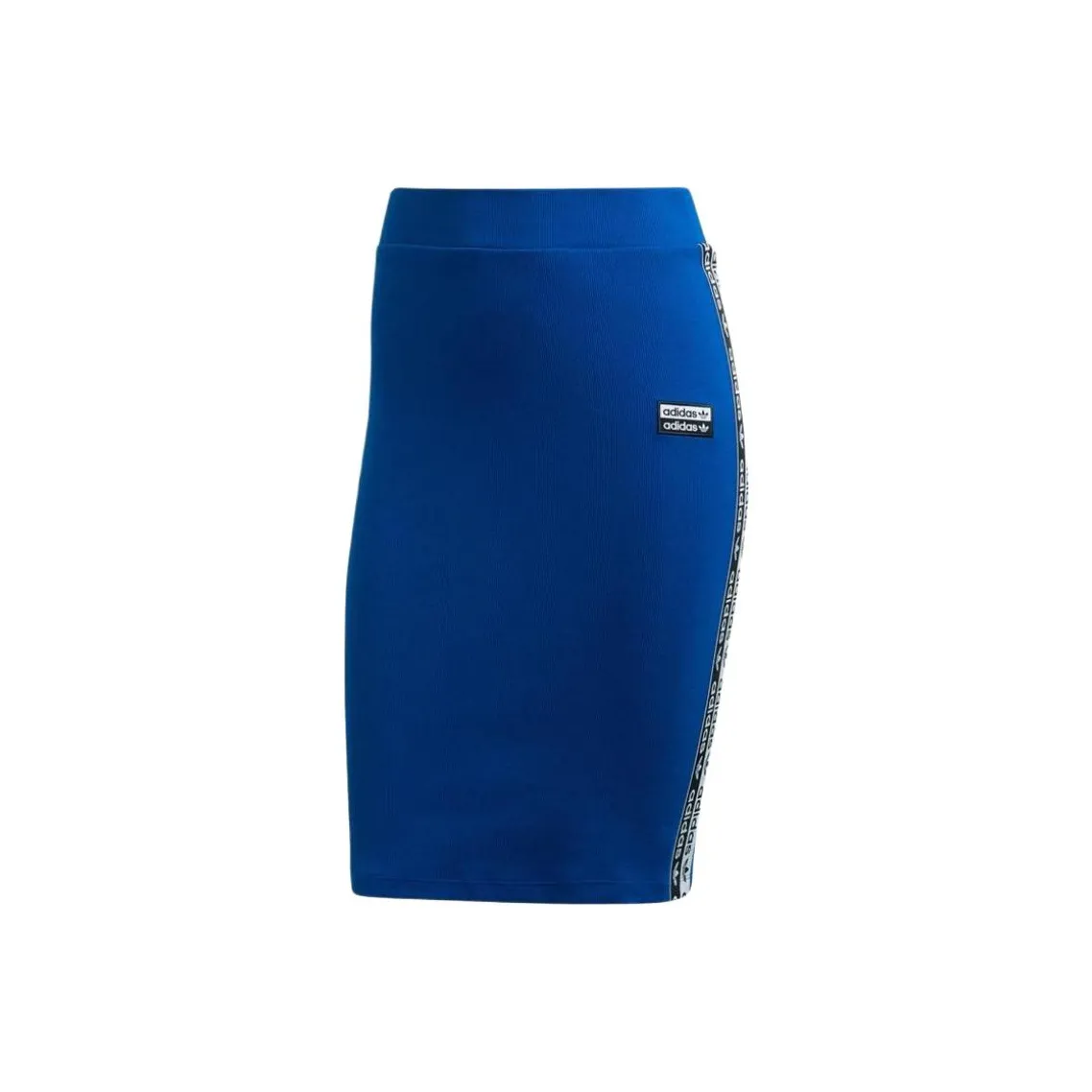 adidas originals Athletic Life Logo Print Knit Casual Skirt Blue