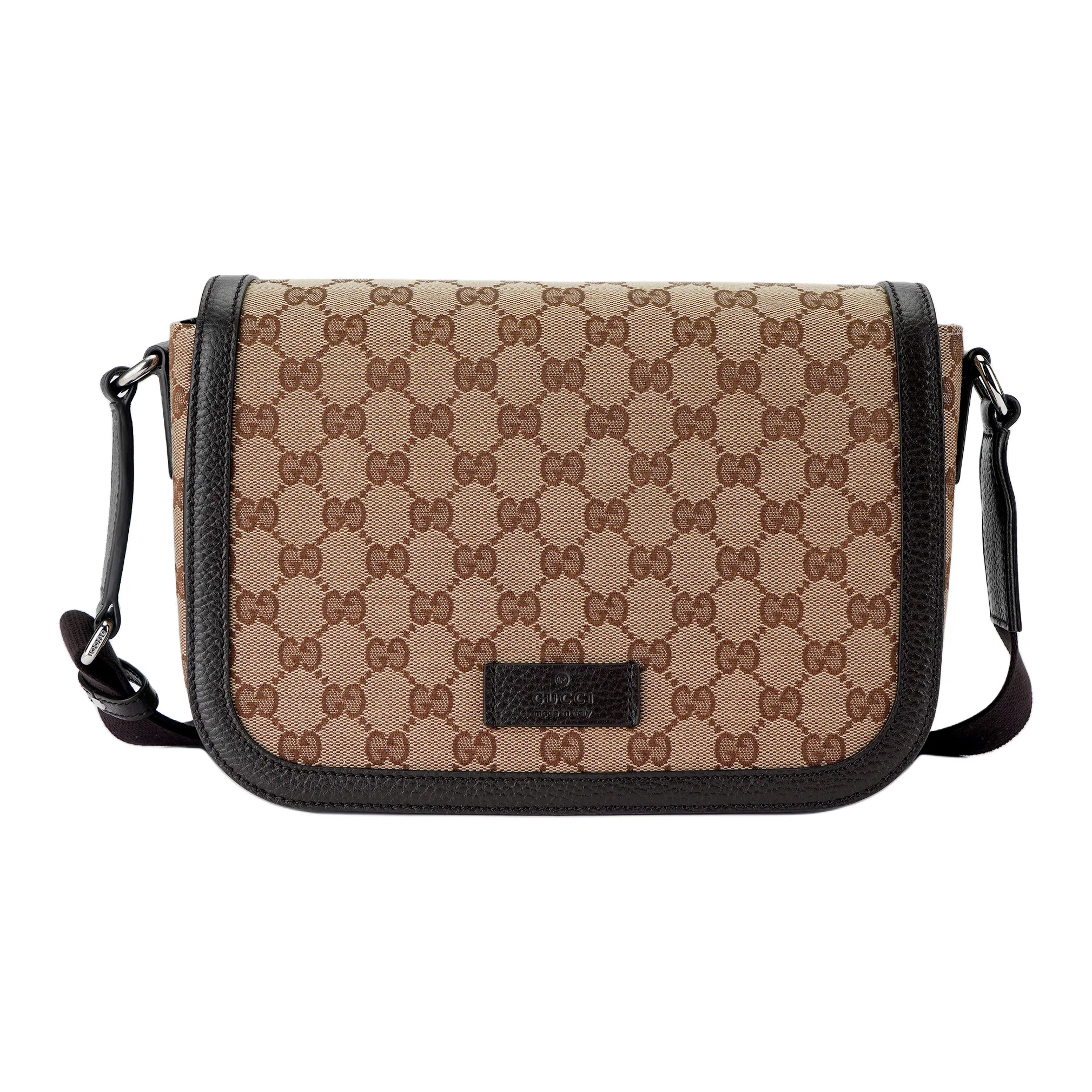 GUCCI Messenger Crossbody GUCCIssima GG Adjustable Strap Brown/Beige