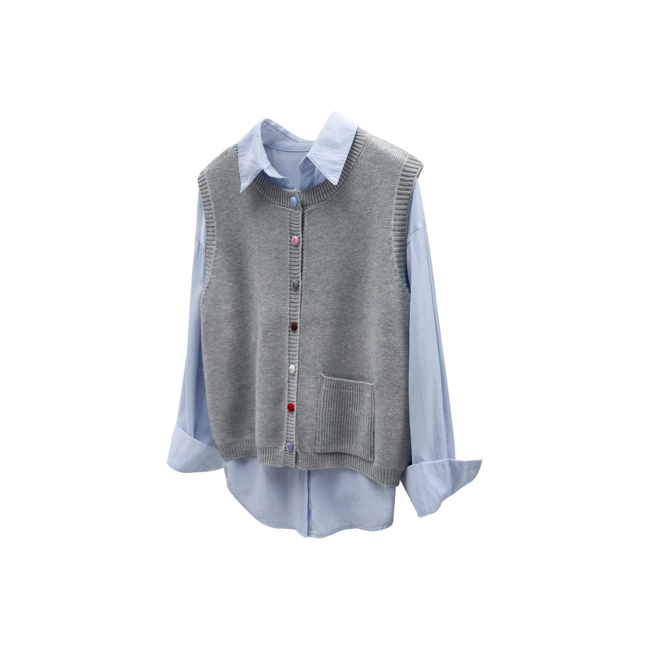 TOUCH Серый Женский жилет