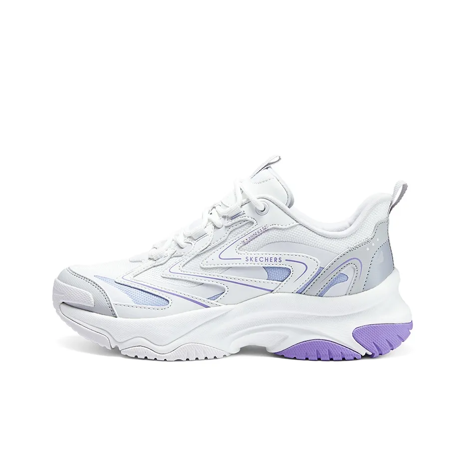 Skechers Street Series Низкий Топ Повседневная Обувь Женская Белая Фиолетовая