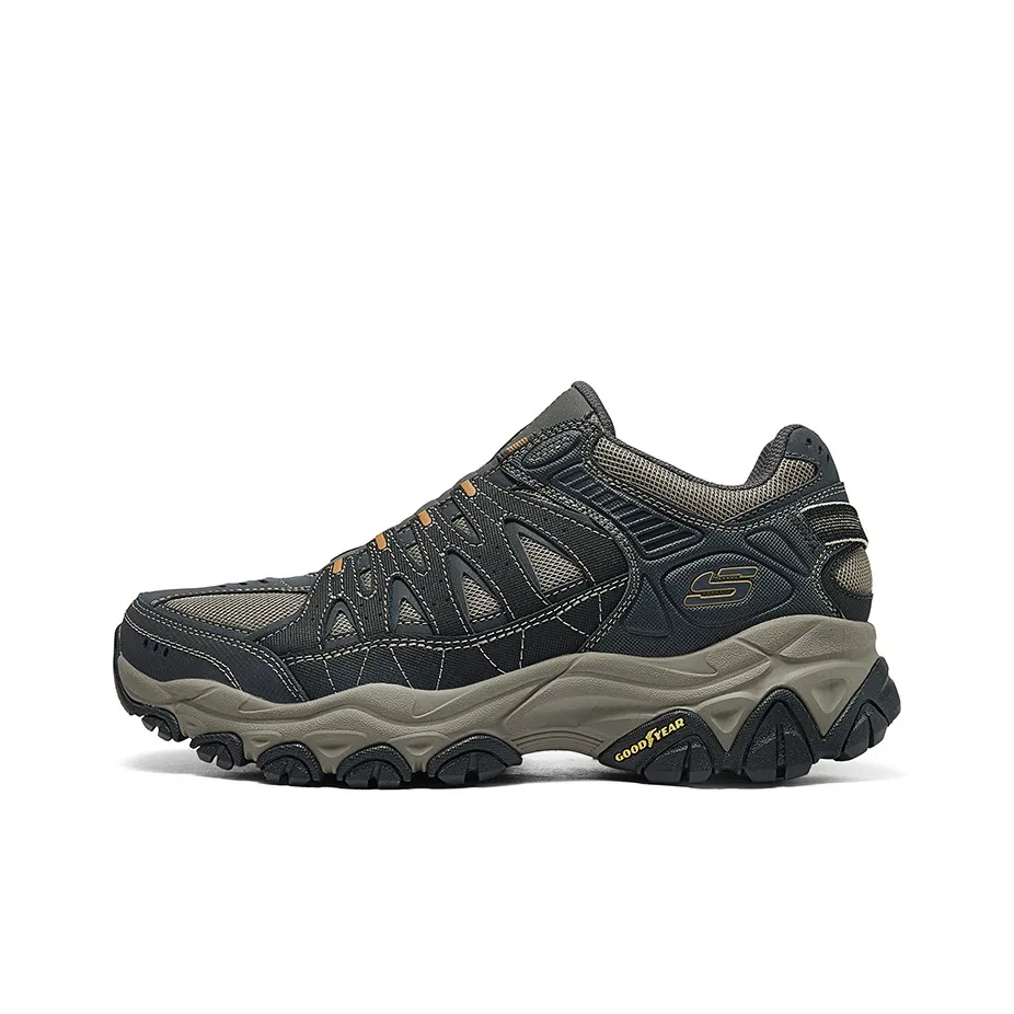 Skechers After Burn Low Top Hiking Shoes Men's Gold