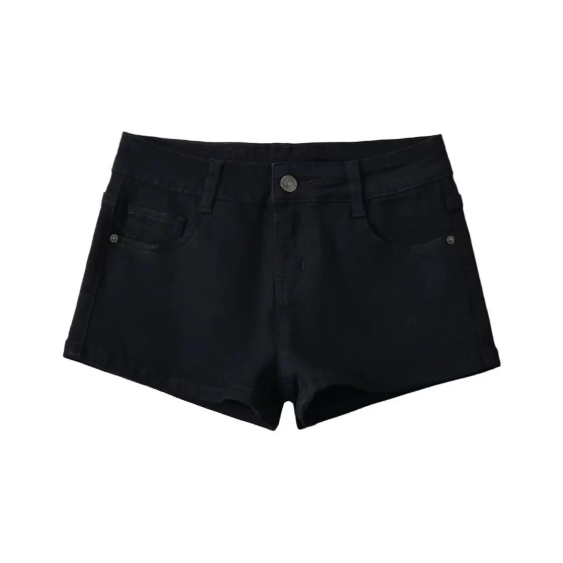 XDFM Черные брюки Женские Джинсовые шорты