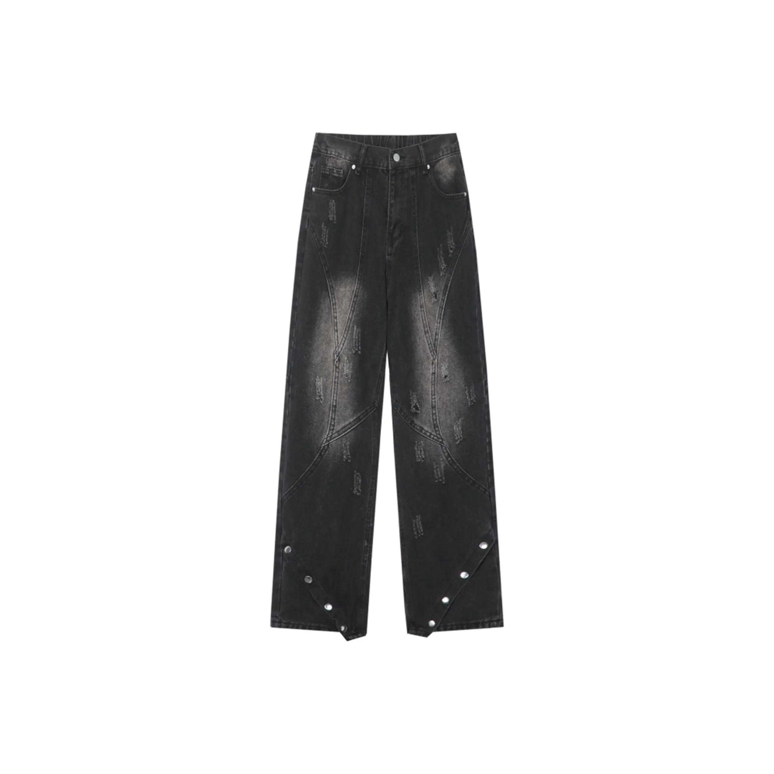 DOUBLE STAR 88 Черный Унисекс Джинсы