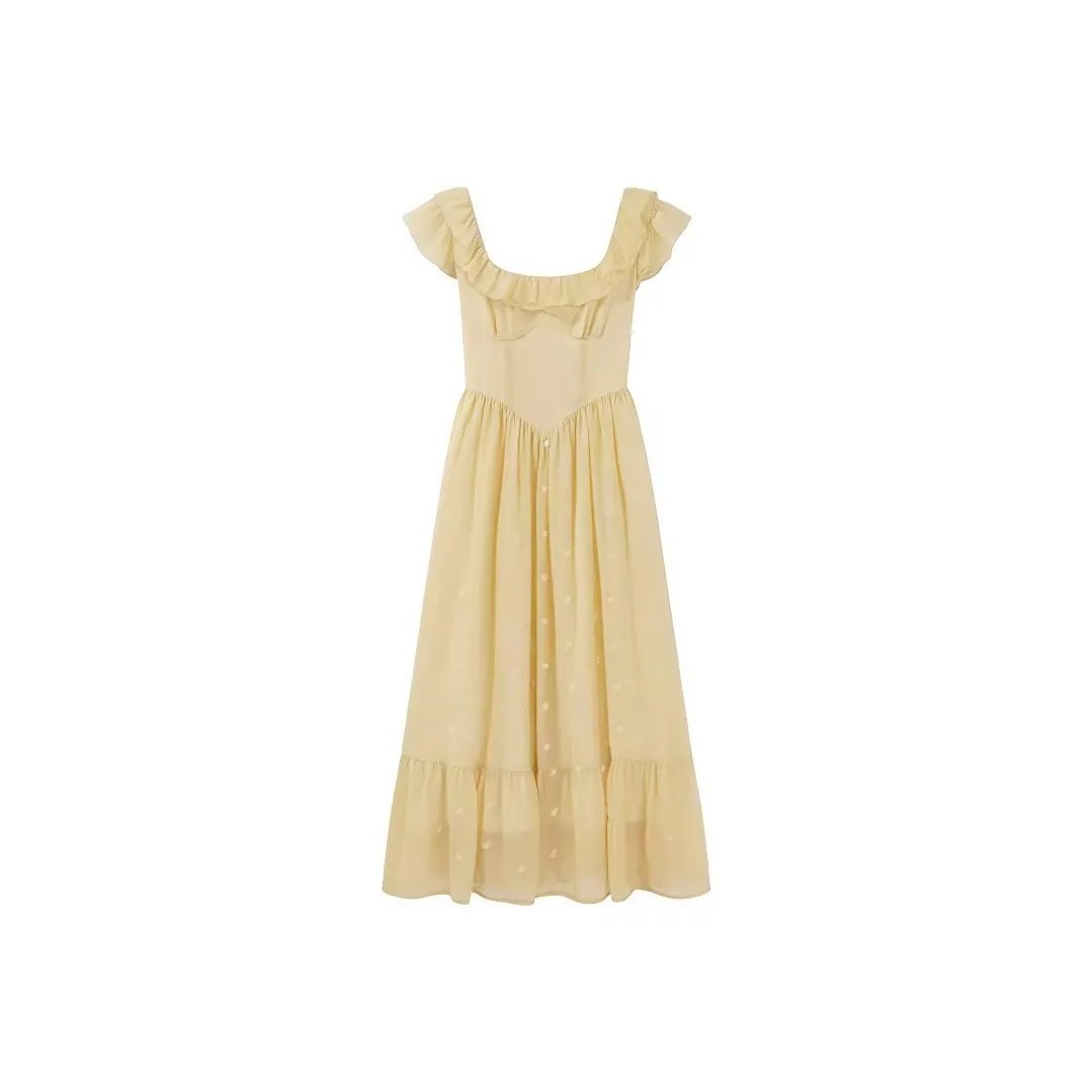 YINLEI Желтые Женские Слиплатья