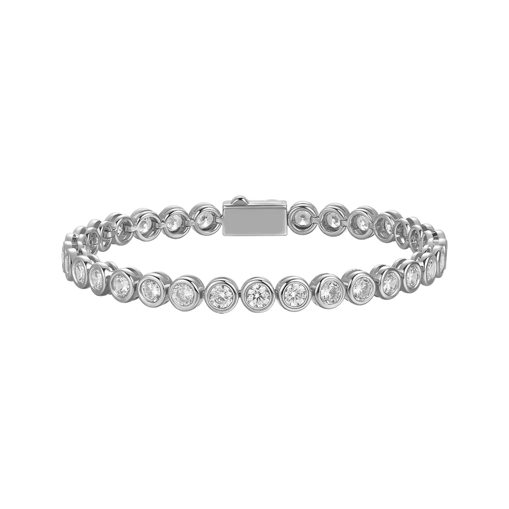 Sunshifen 18К Белое Золото с Покрытием Медные Браслеты Унисекс