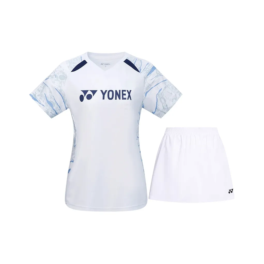 YONEX Белый Женский Бадминтонный Джерси