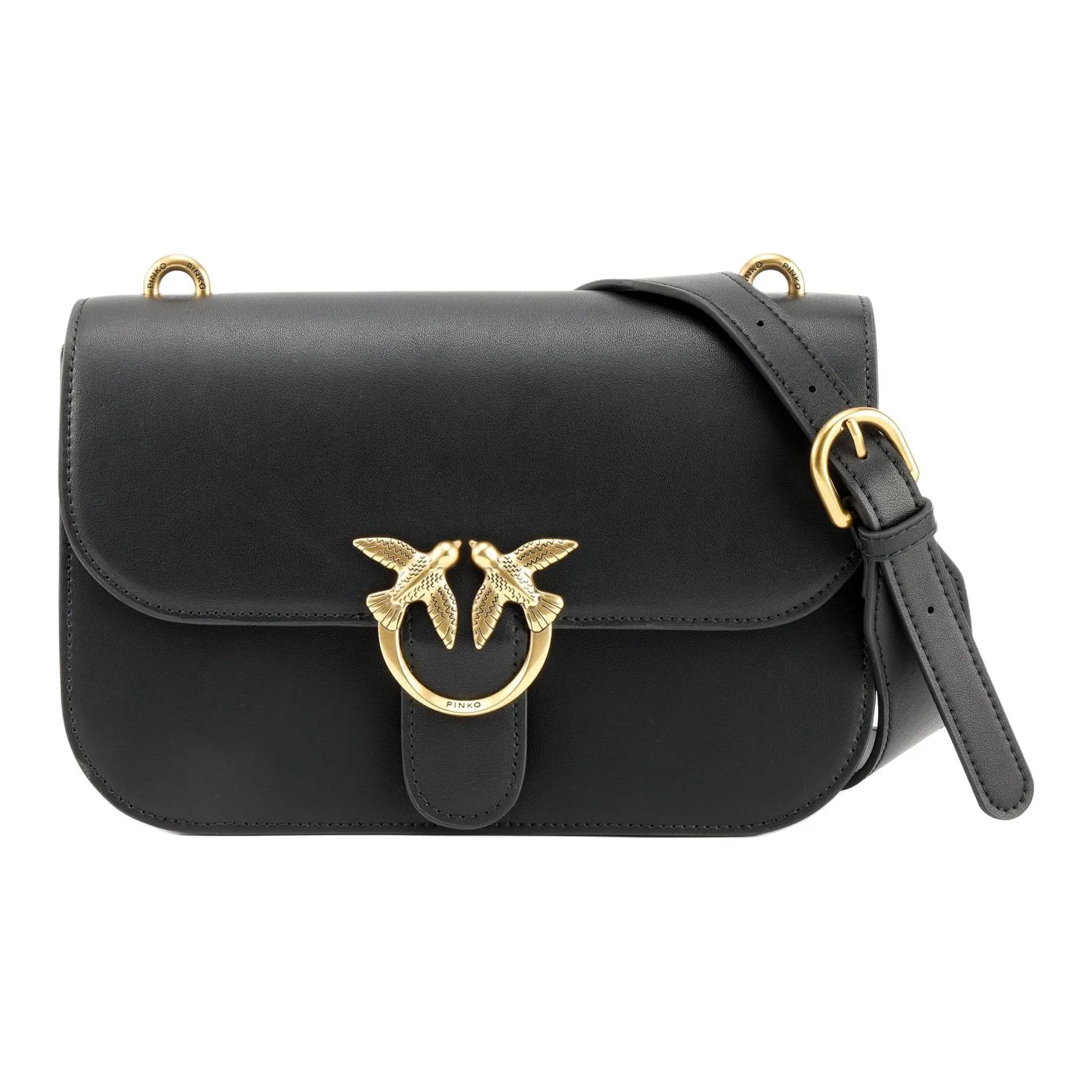 PINKO Кожа Сумка через плечо Женская Черная