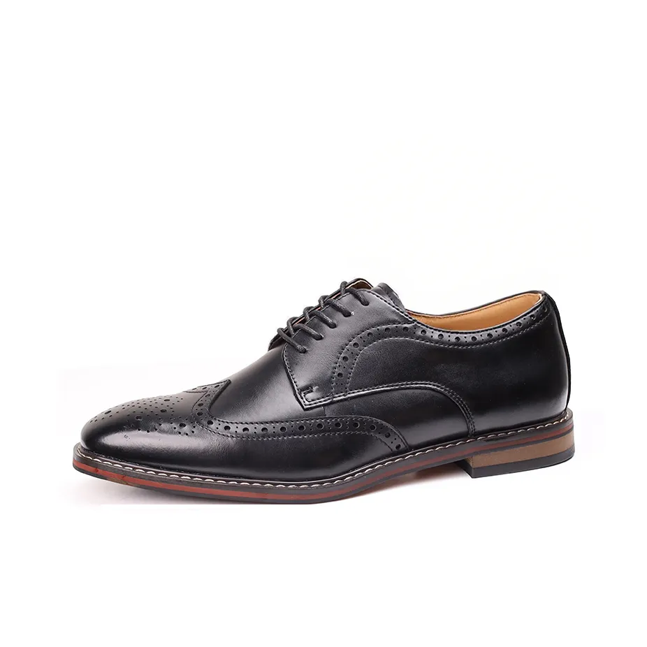 JASONSTAR British Commute Business Formal Leather Shoes Men's Brown