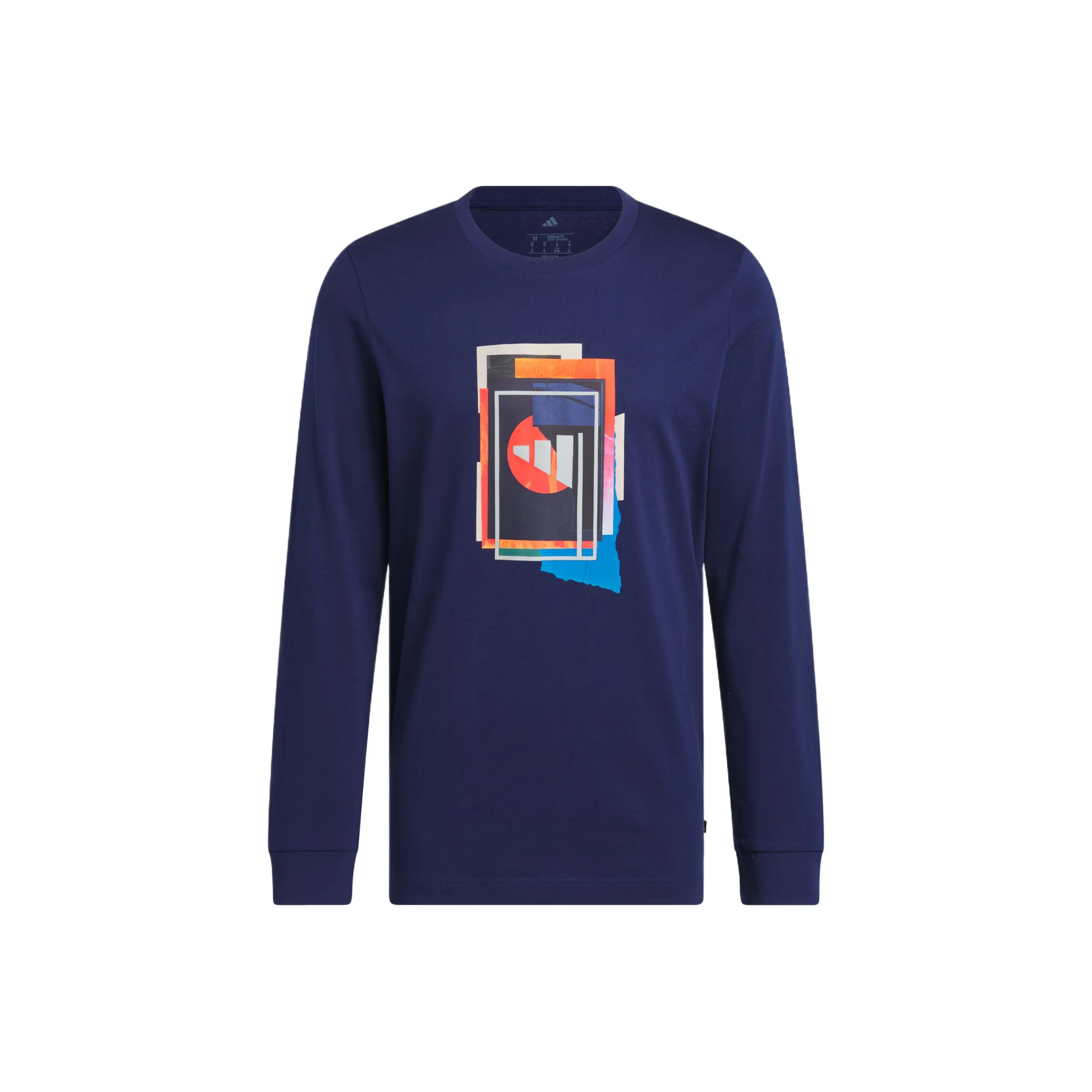 Adidas Морской Синий Мужская Футболка