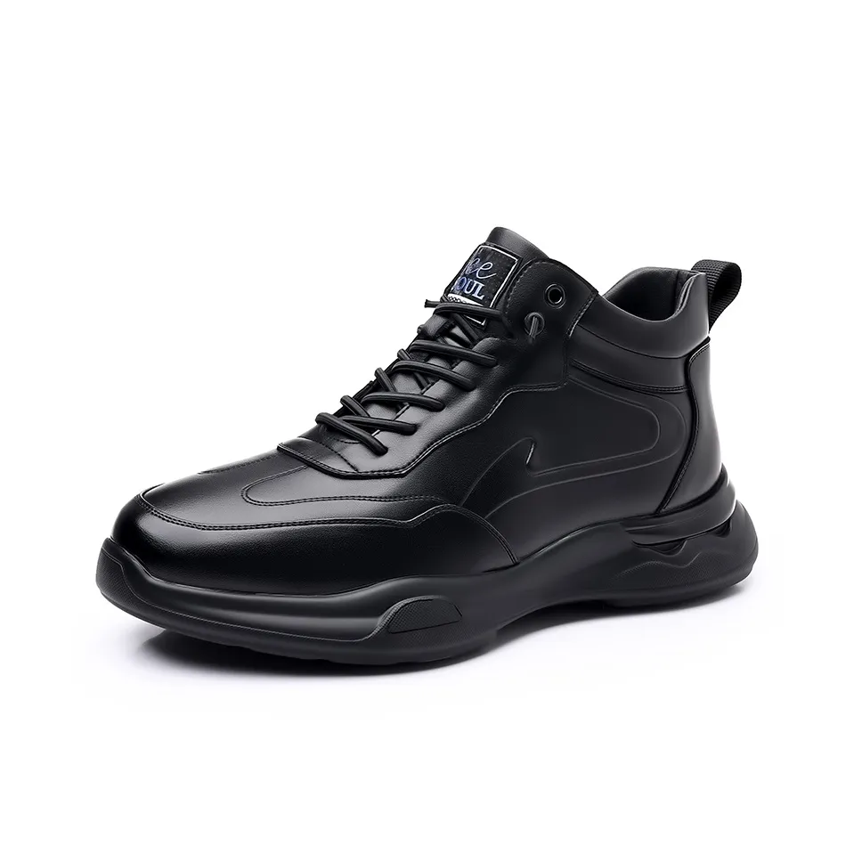 British Knights Износостойкий визуально увеличивающий рост высокий топ повседневная обувь мужская черный