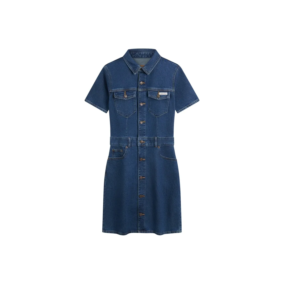CALVIN KLEIN Короткое платье с короткими рукавами женское
