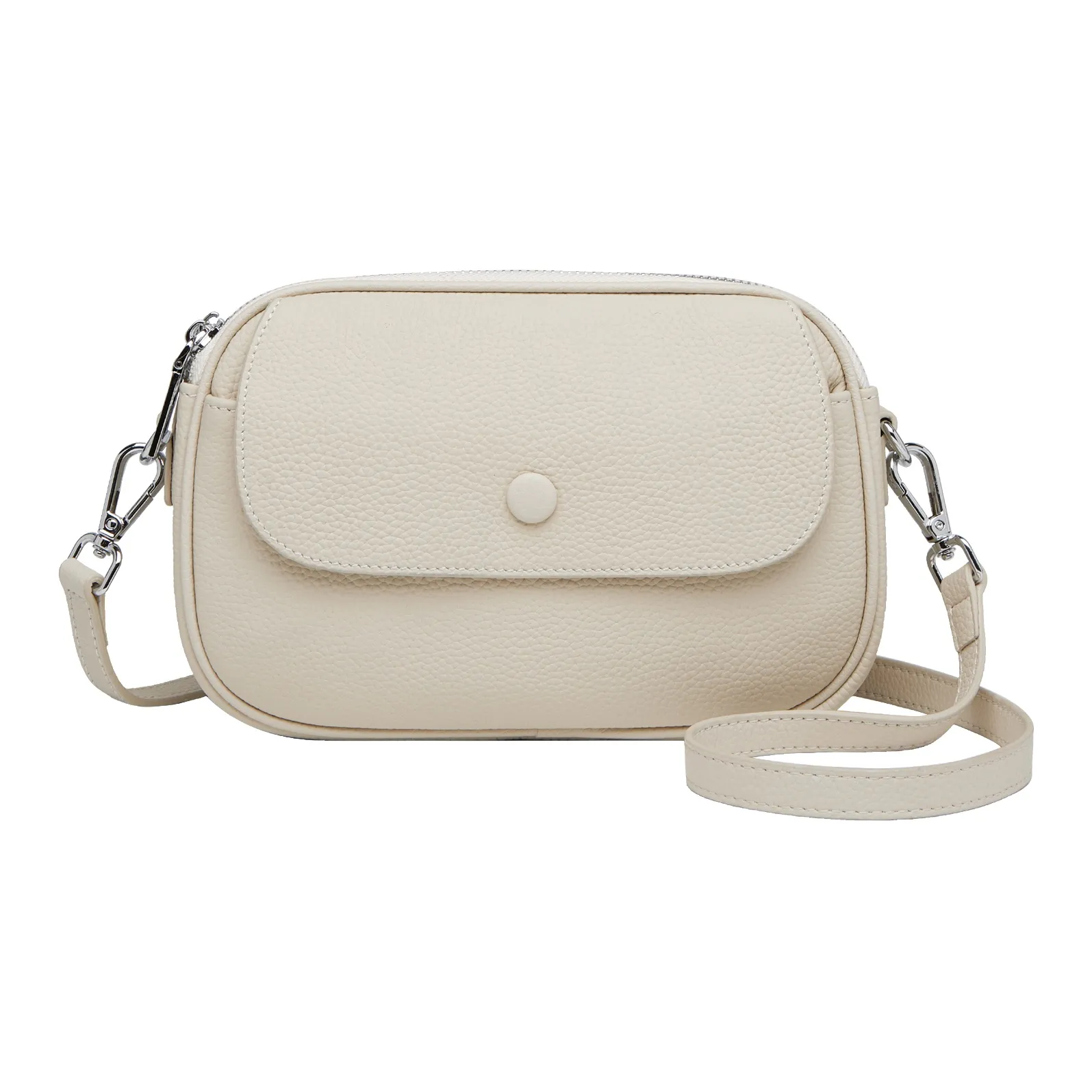 ZOOLER Сумка через плечо из натуральной коровьей кожи женская сумка на плечо экрю хаки черный