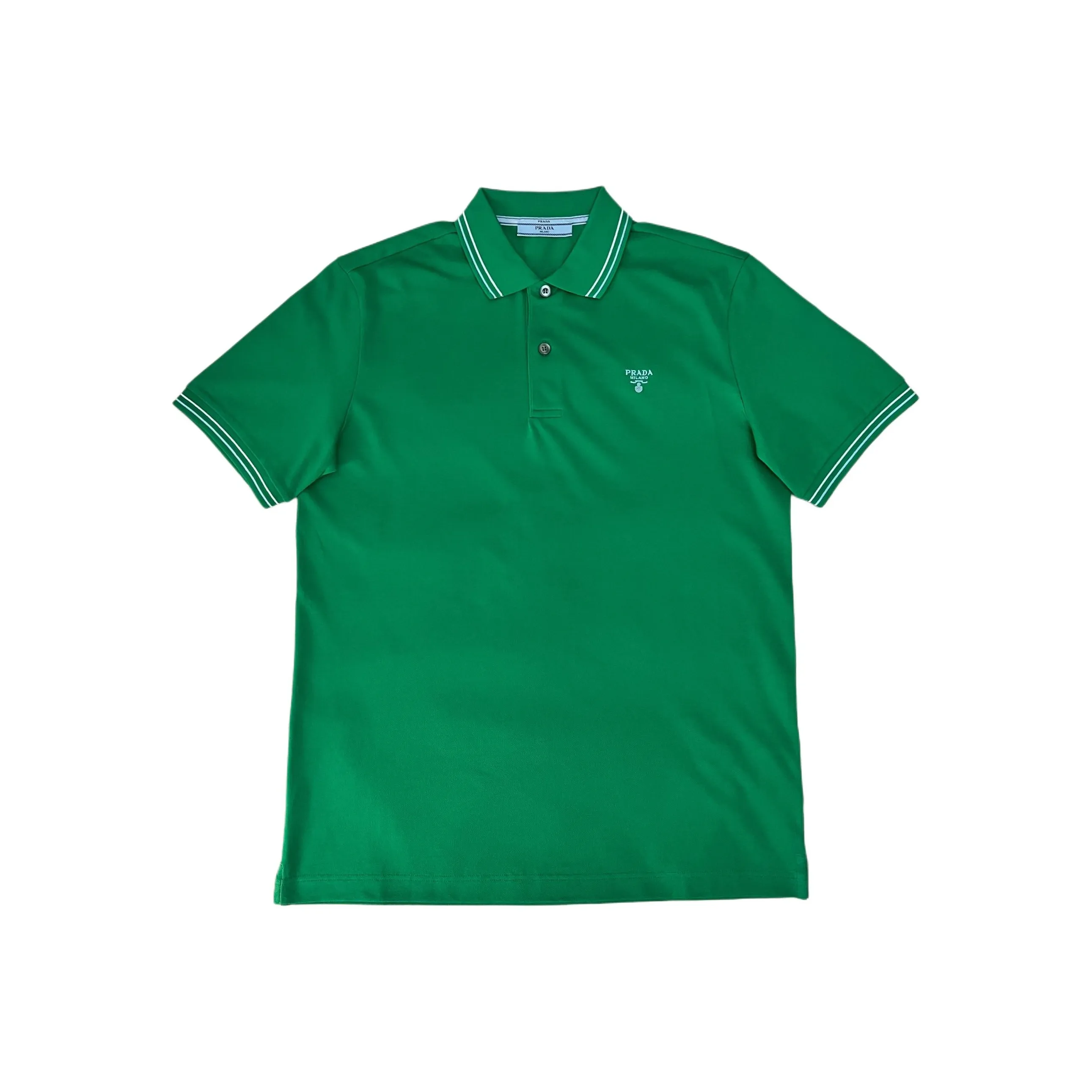 PRADA Зеленая Мужская Поло