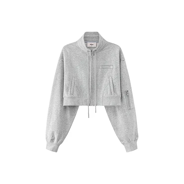 CHUU Светлый Фотиния Серый Женский Короткий Пальто