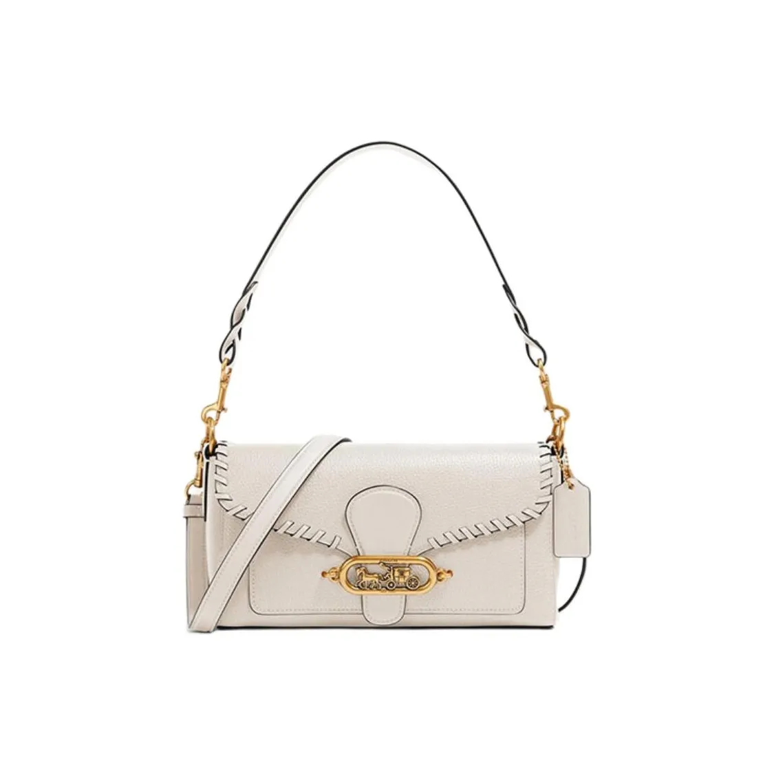 COACH Jade Leather God Of Wine Bag, Shoulder Bag, Handbag, Crossbody Bag, Shoulder Bag Women's Cream White