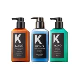 3종 세트: 오일 컨트롤 샴푸 500ml + 안티-던드러프 샴푸 500ml + 광택 럭셔리 헤어 컨디셔너 500ml