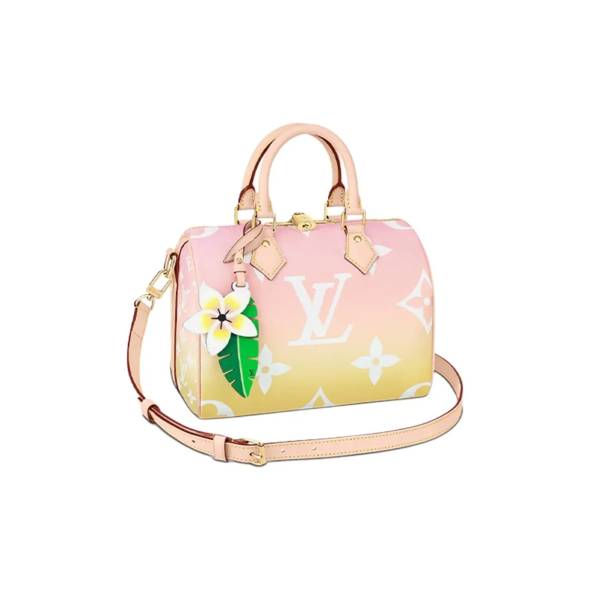 LOUIS VUITTON Speedy Bandouliere Gradient Pastel 25 Light Pink