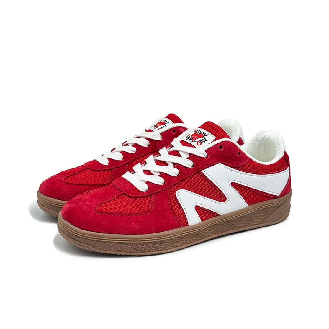 Lanza Low Топ Немецкие армейские кроссовки Унисекс Hot Красный