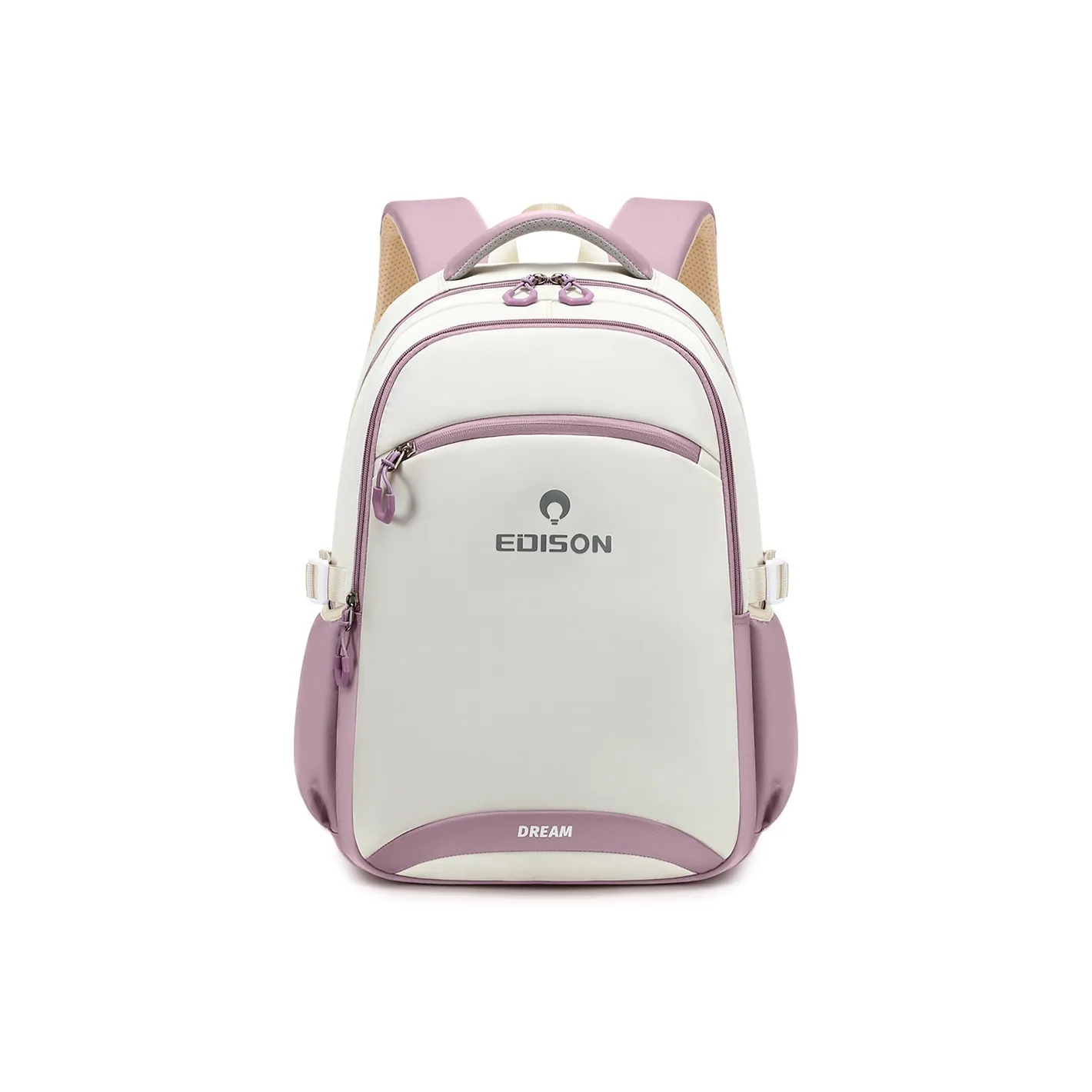 EDISON Нейлоновая ткань полиэстер студенческая сумка детская лотосовый корень пудра светло-розовый светло-синий