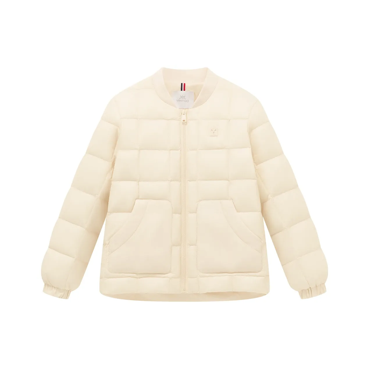 YeeHoO Однотонный Воротник-стойка Облегающий Легкий Стандартное издание Гусиный пух Подкладка Детский