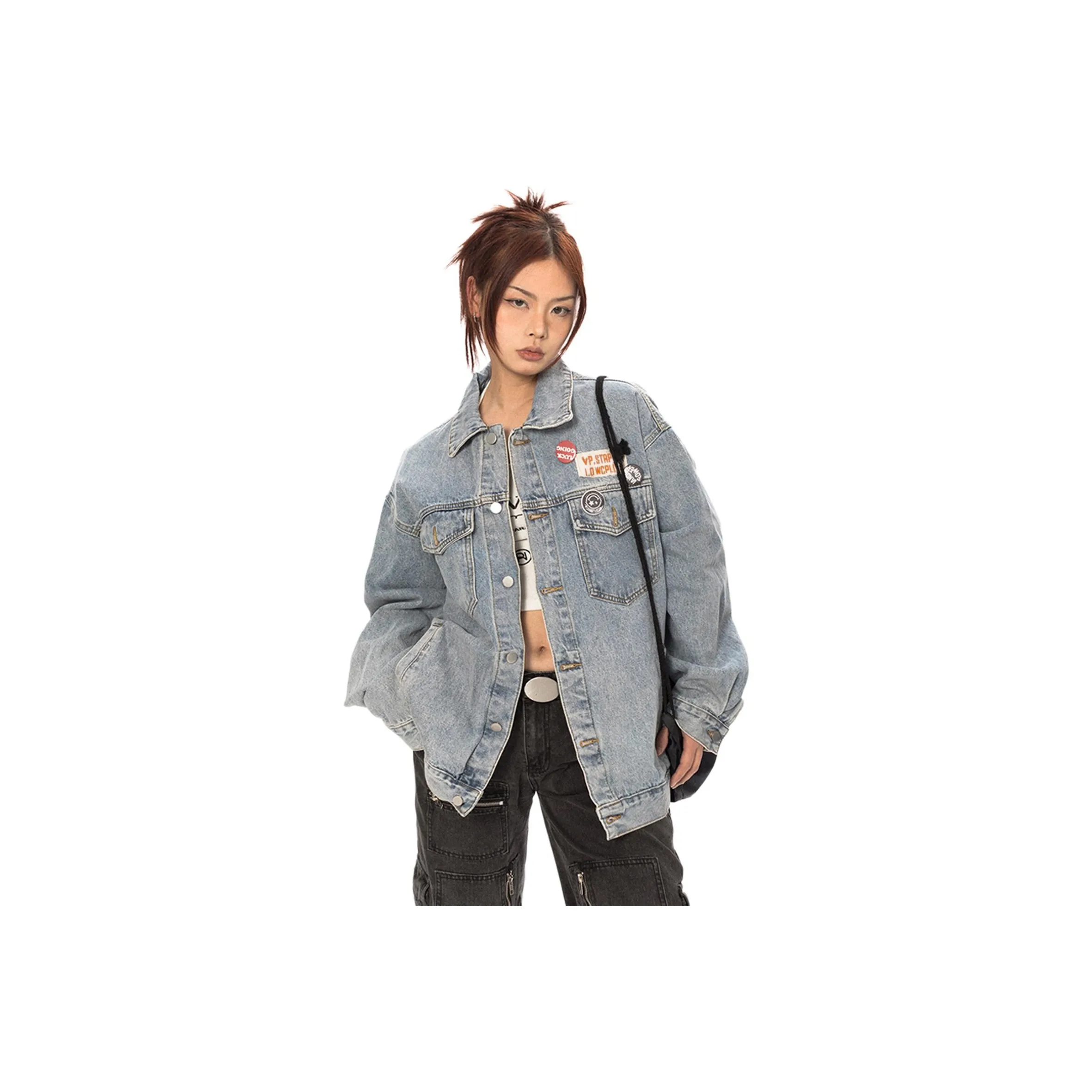 NEVER RULE Синий Унисекс Джинсовые куртки