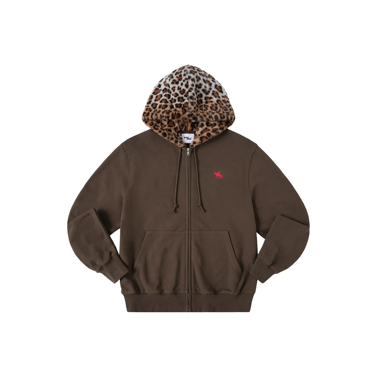 WHOOSIS совместный бренд Коричневый Унисекс Свитшоты