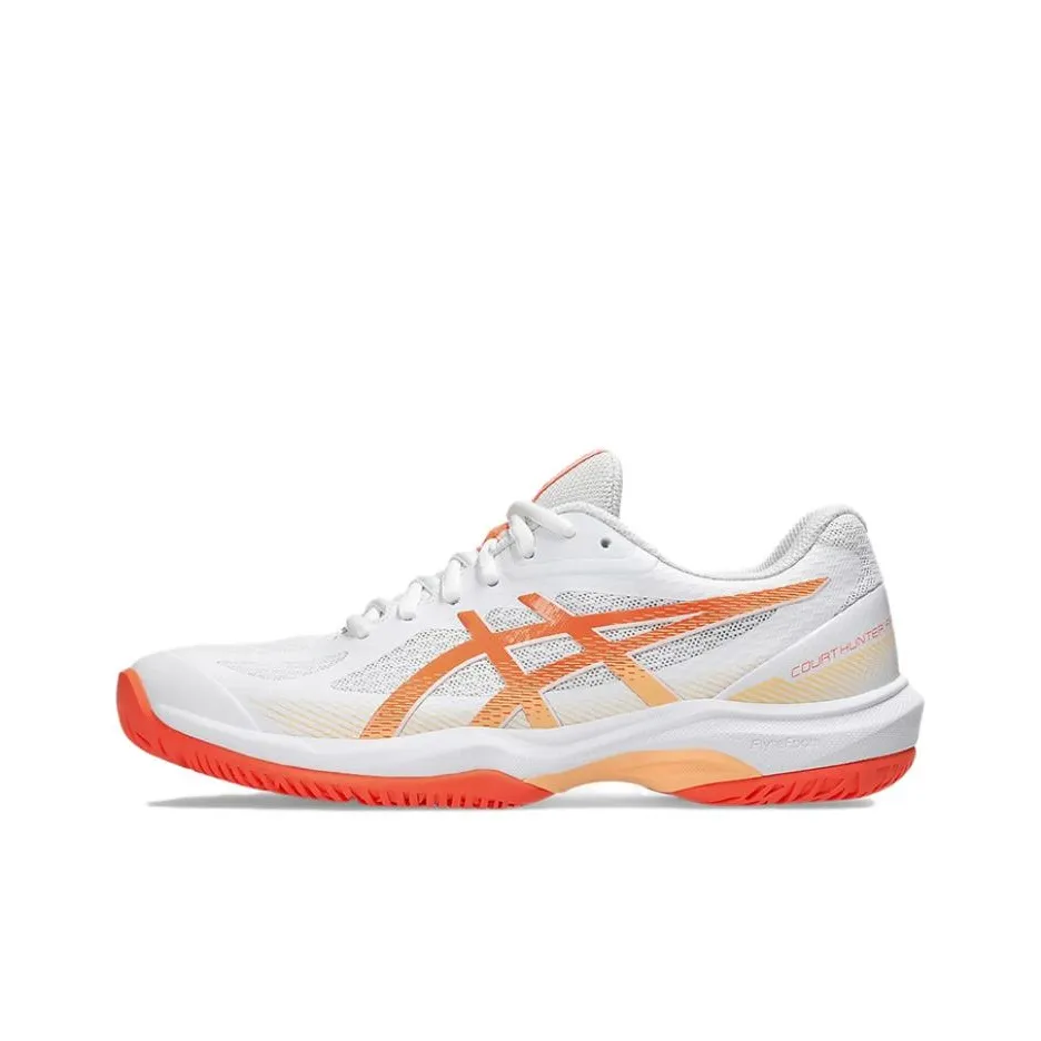 ASICS COURT HUNTER FF Амортизация Устойчивость к истиранию Дышащая Низкий Топ Бадминтонная Обувь Женская Оранжевая Белая
