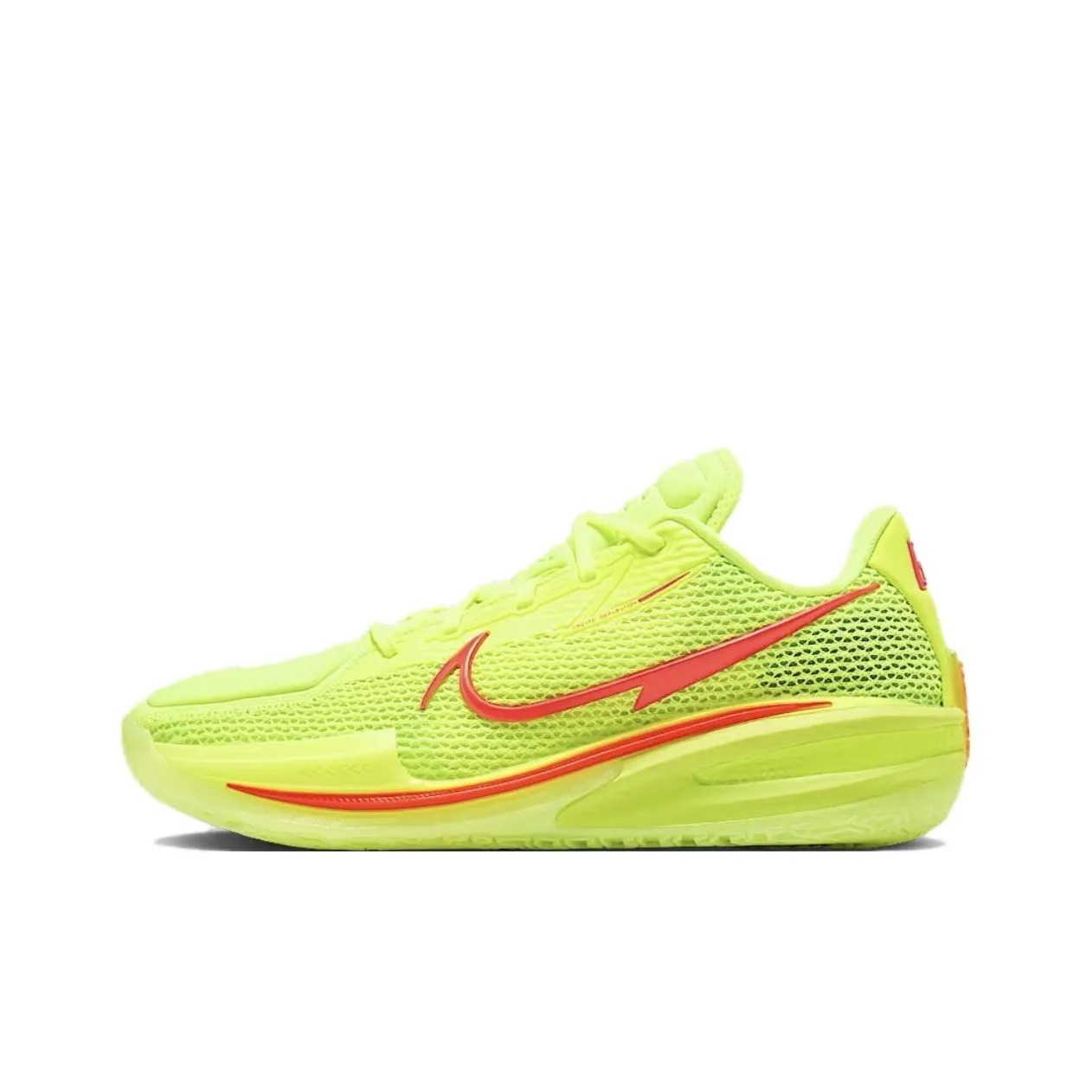 Nike Air Zoom Cut 1 Abrasion Resistant Breathable Low-Top Баскетбольные кроссовки Unisex Желтые