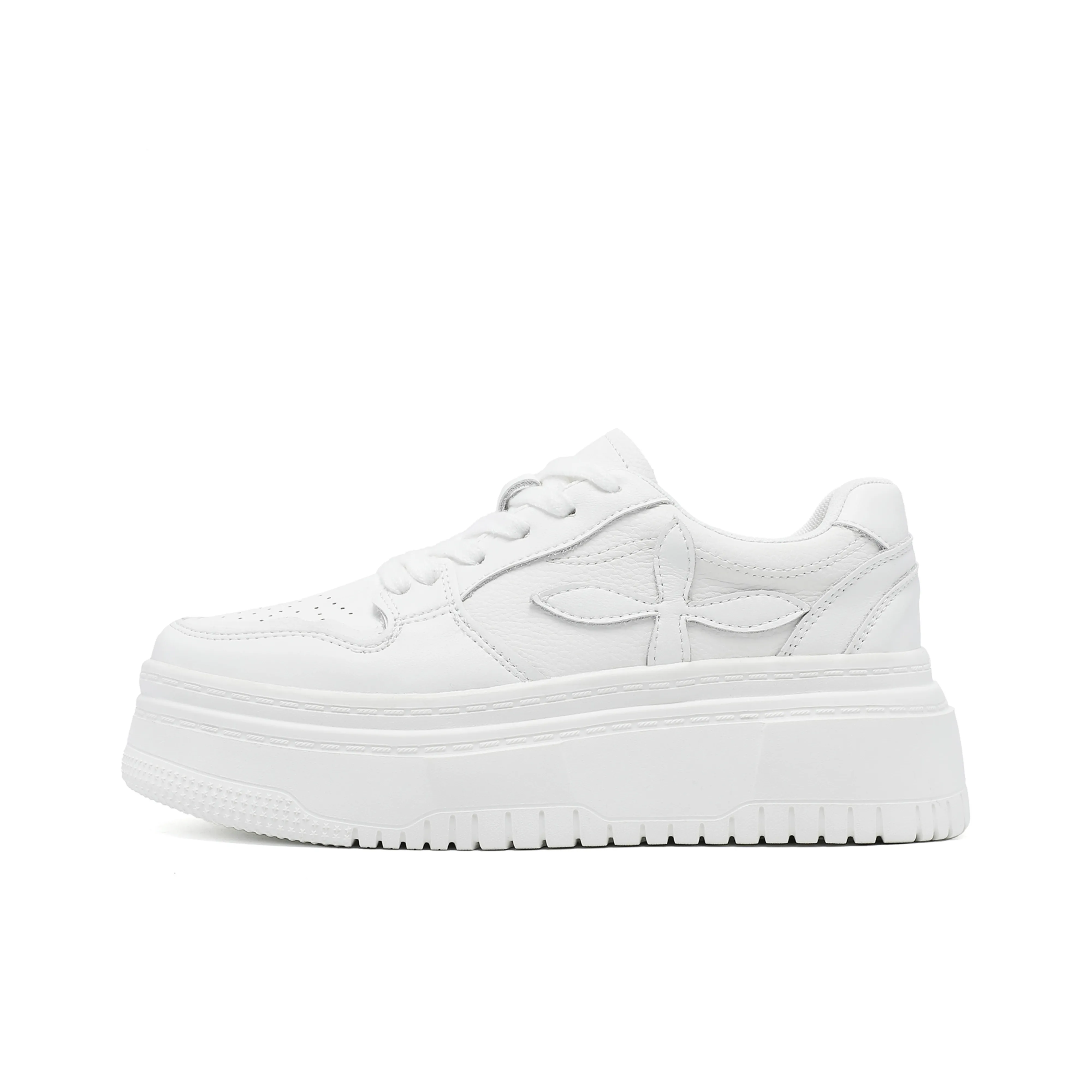 Kosrood Высота Увеличивающие Легкие Дышащие Низкие Кроссовки для Скейтбординга Женские Белые