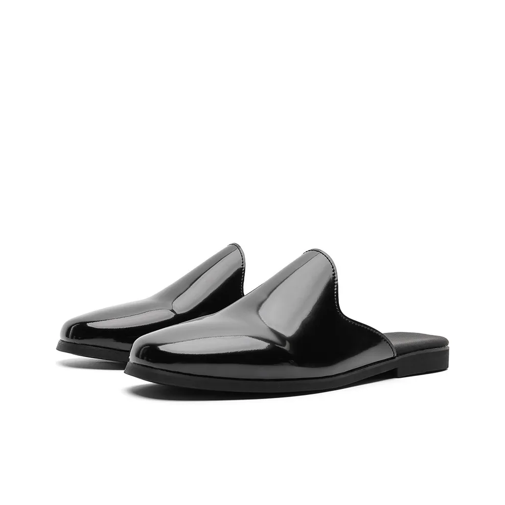 WEISHIBANGWEI Резиновая подошва устойчивая к истиранию домашние тапочки мужские черные