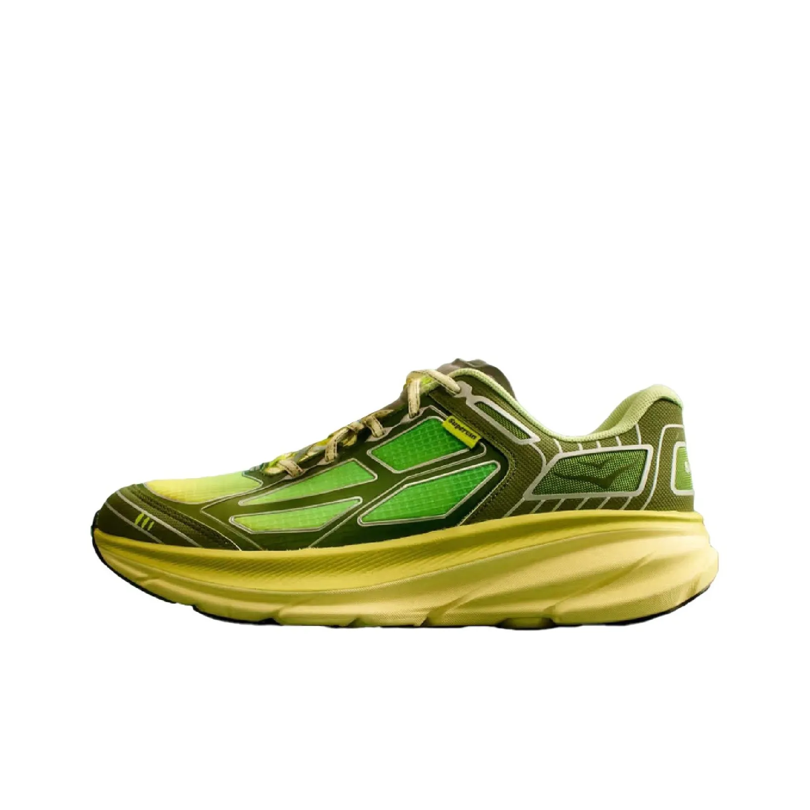 SUPERVSN x HOKA ONE ONE CLIFTON ONE 9 Беговые кроссовки Унисекс Зеленый