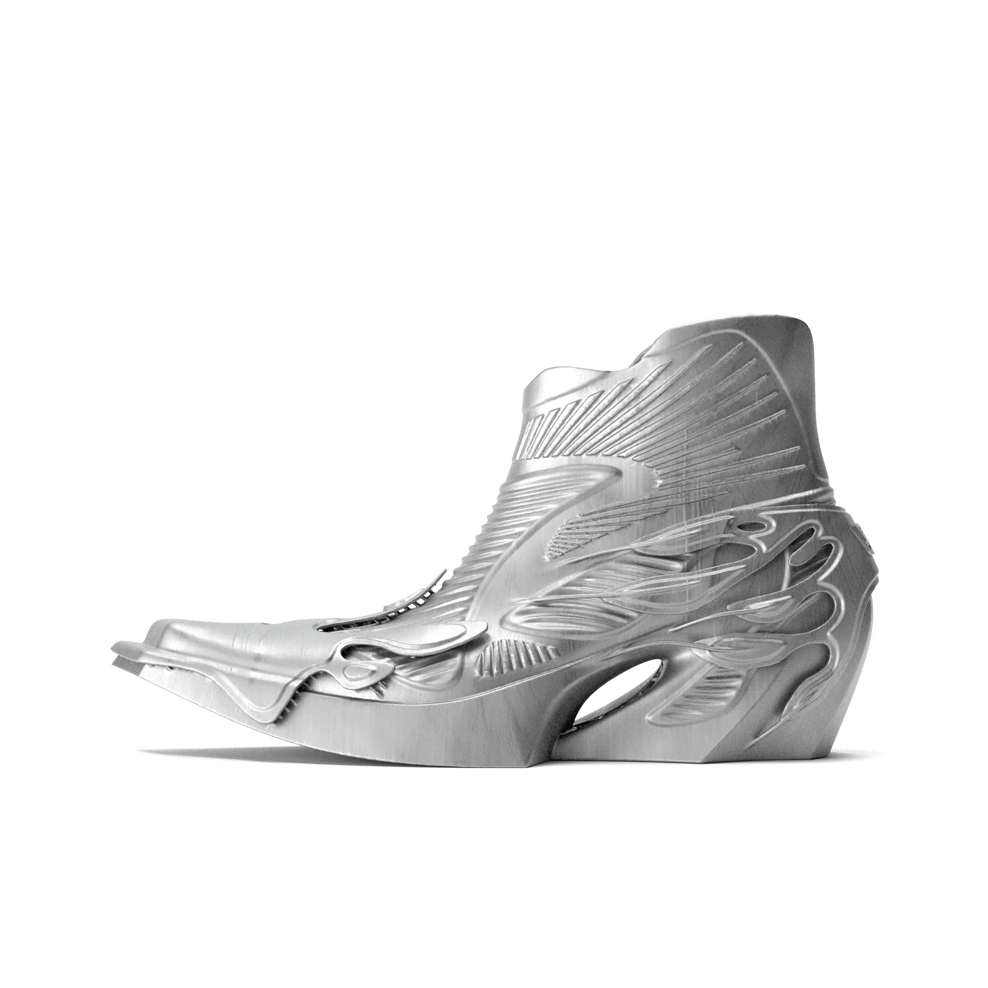 Scry Ankle Boots Unisex Silver