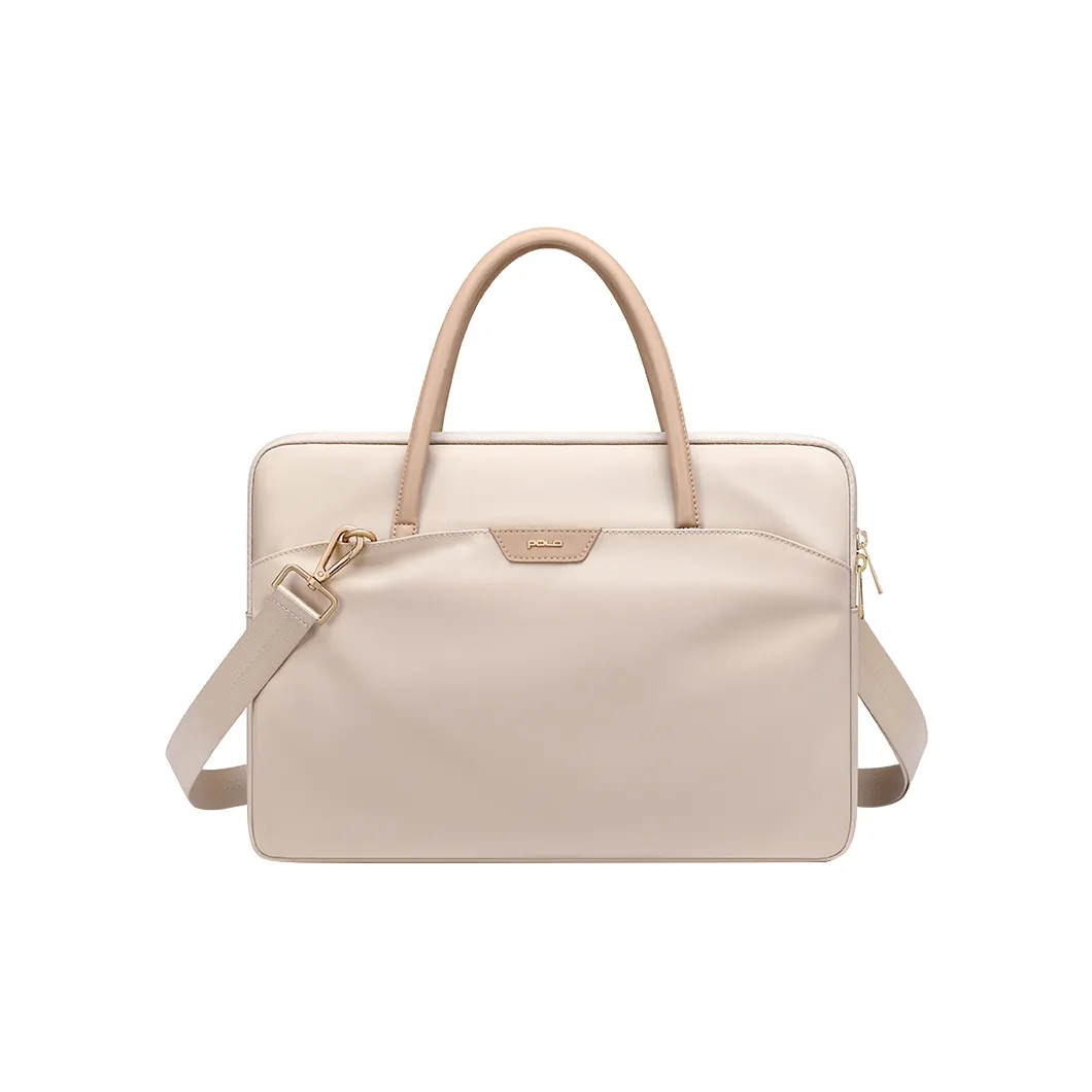 POLO Ткань Ноутбук Сумка Обычный Женские Молочно-чайный абрикосовый Классический черный