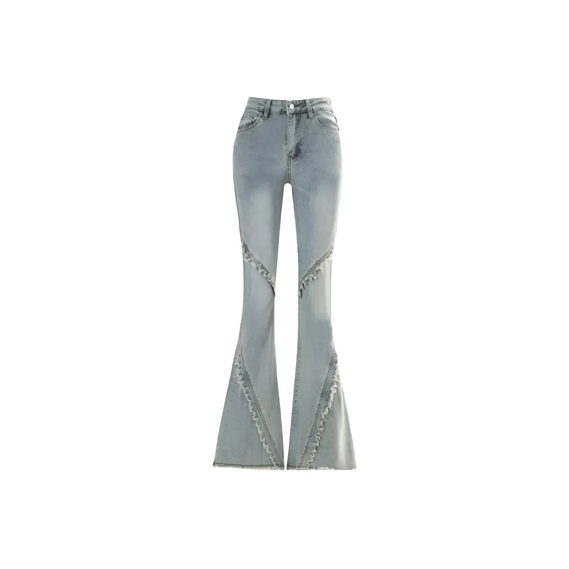 DANCANG Ностальгические брюки с носками Horseshoe расклешенные женские