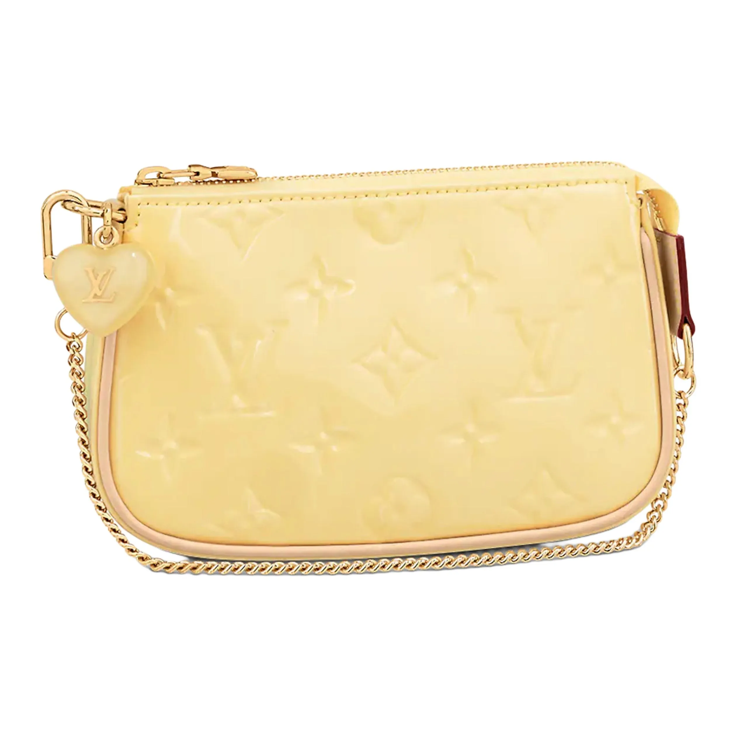 LOUIS VUITTON Mini Pochette Accessories Banana Fizz Yellow