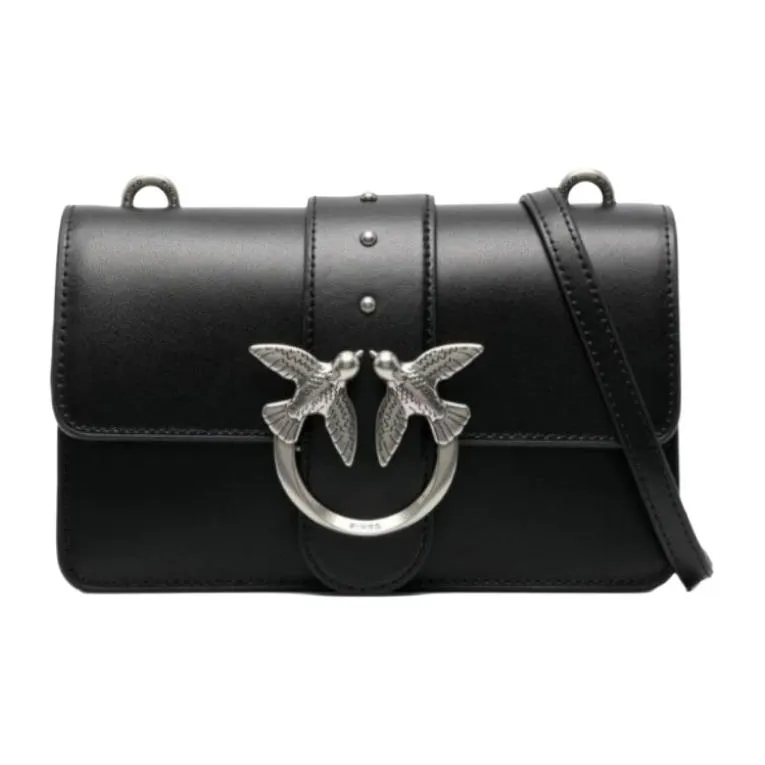 PINKO Кожа Сумка через плечо Женская Черная