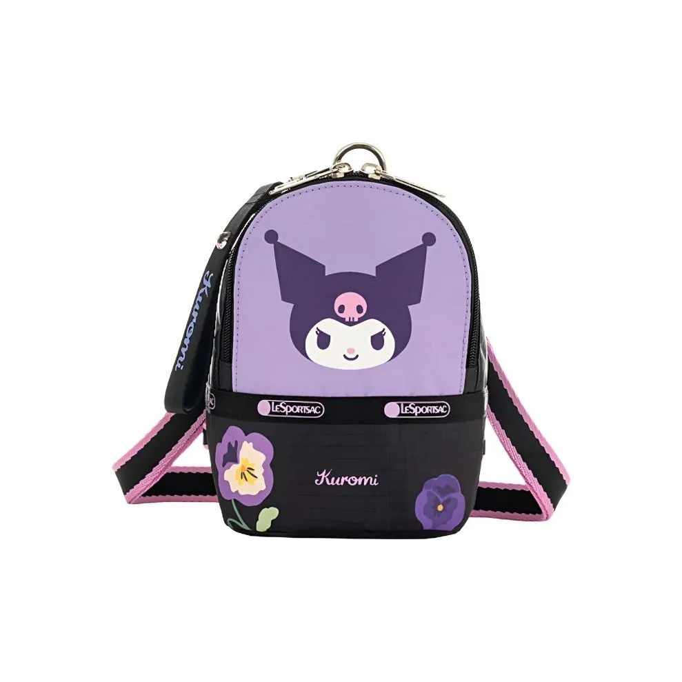 LeSportsac Ткань Рюкзак Маленький Женский Фиолетовый Розовый