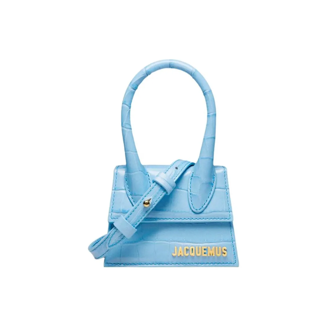 Jacquemus Le Chiquito Cow Leather Shoulder Bag, Crossbody Bag, Handbag Mini Women's Blue