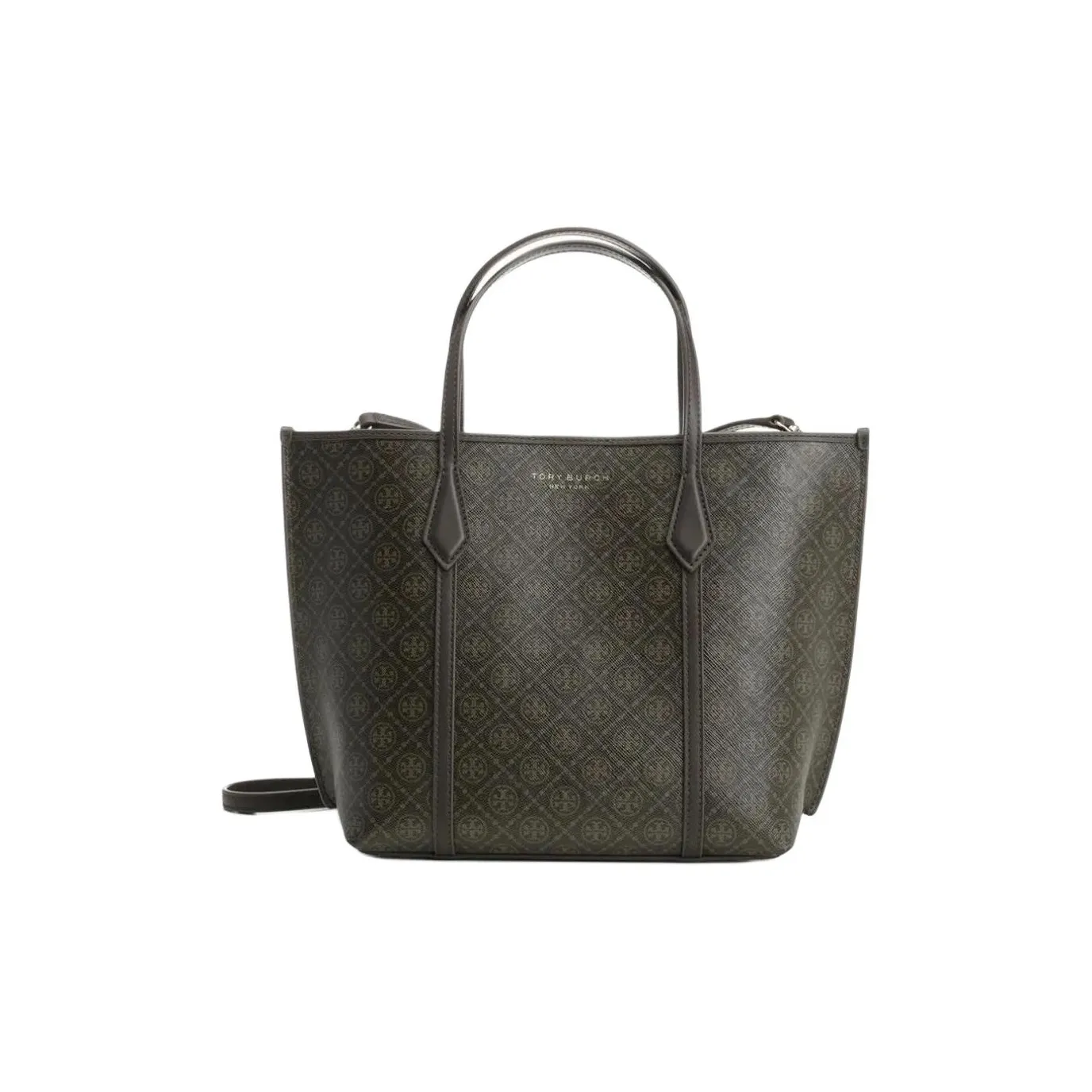 TORY BURCH Perry Холст Сумка Мини Женская Темно-Кофейная